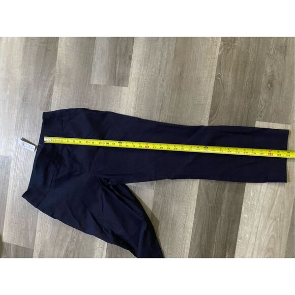 NY&Co NWT Navy Blue Stretch Pull-On Dress Pants, Size Medium, MSRP $50 - Picture 4 of 10